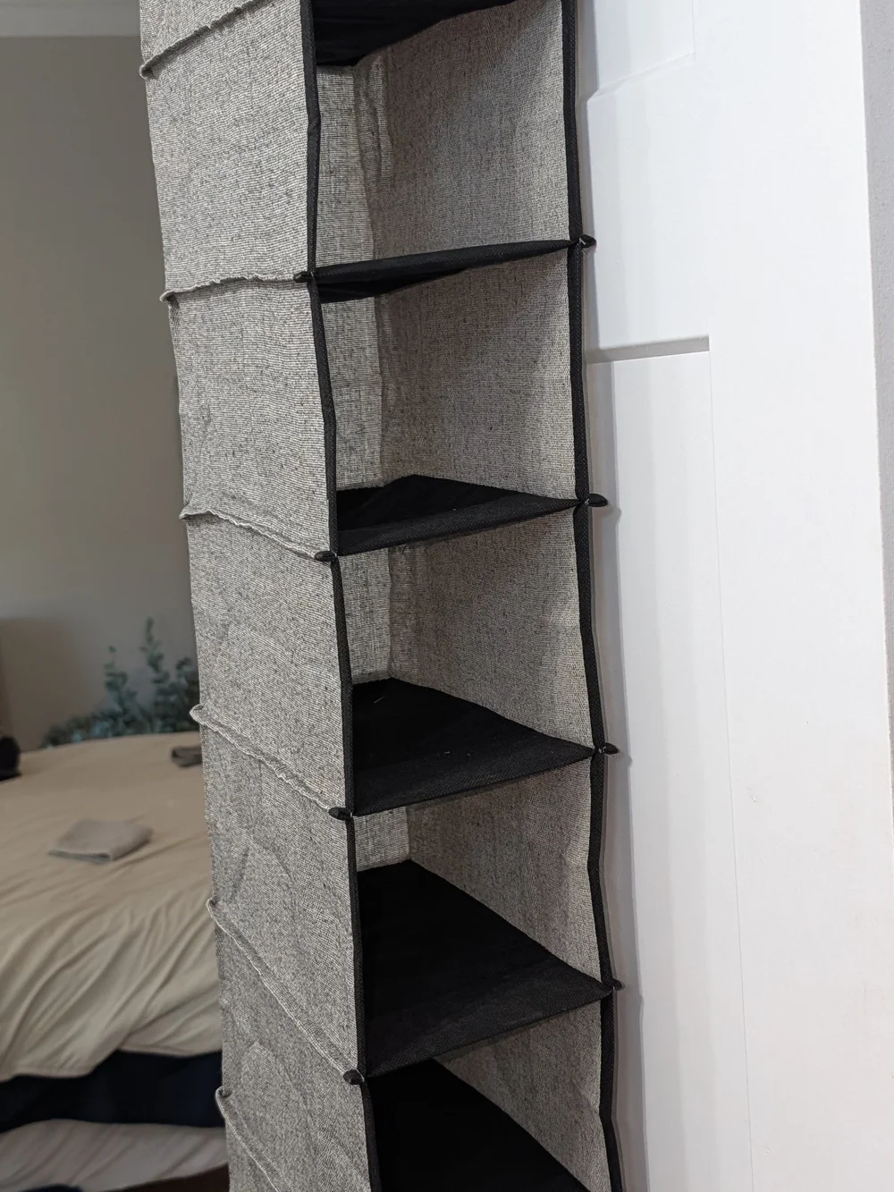 Fabric Hanging Closet Organizer - Gray